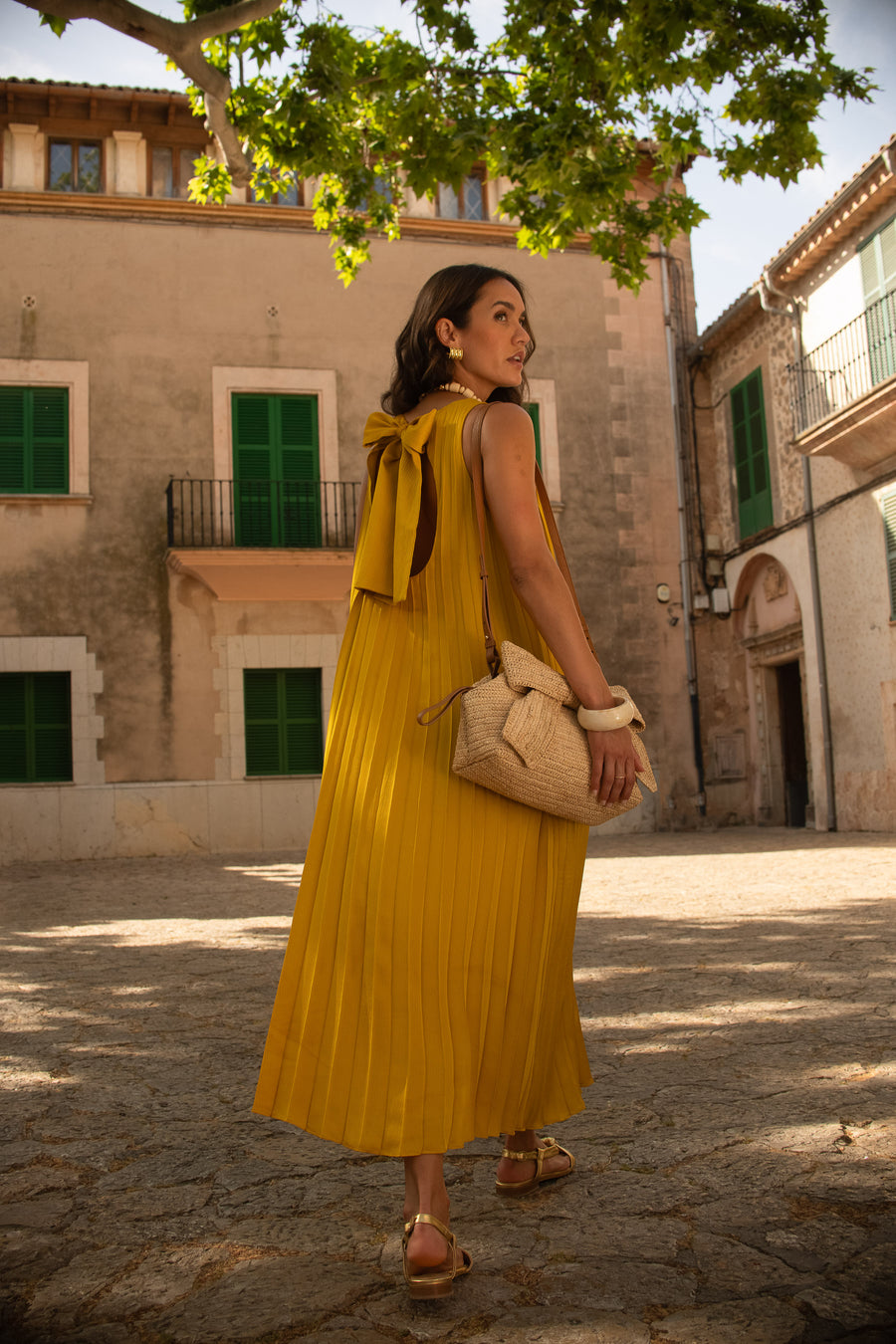 Shadora ochre dress