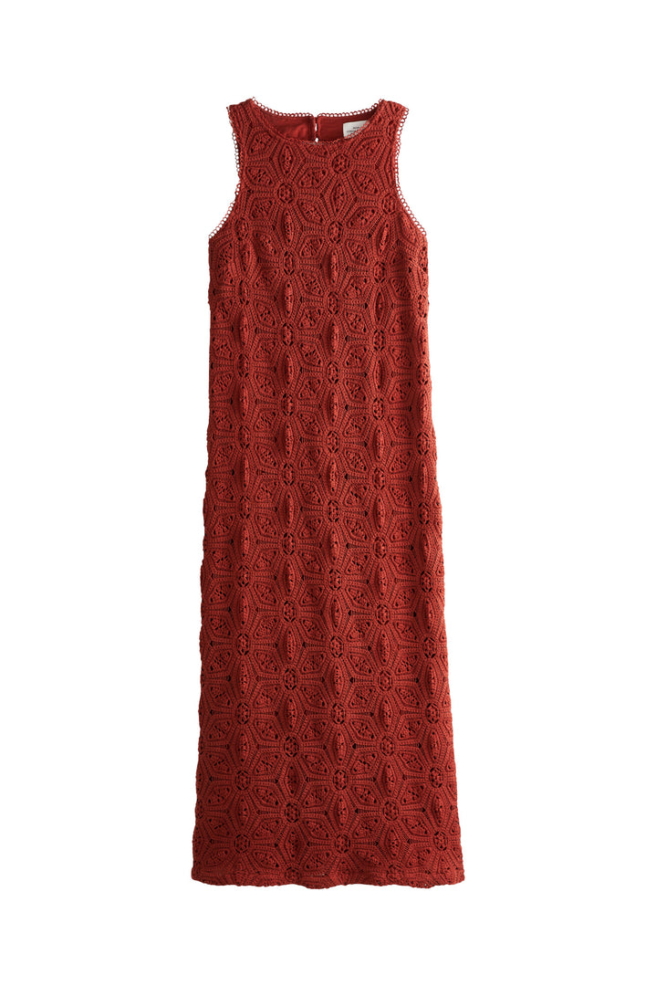 Ulana macram terracotta dress Maison Stella & Suzie Ulana macram terracotta dress Maison Stella & Suzie