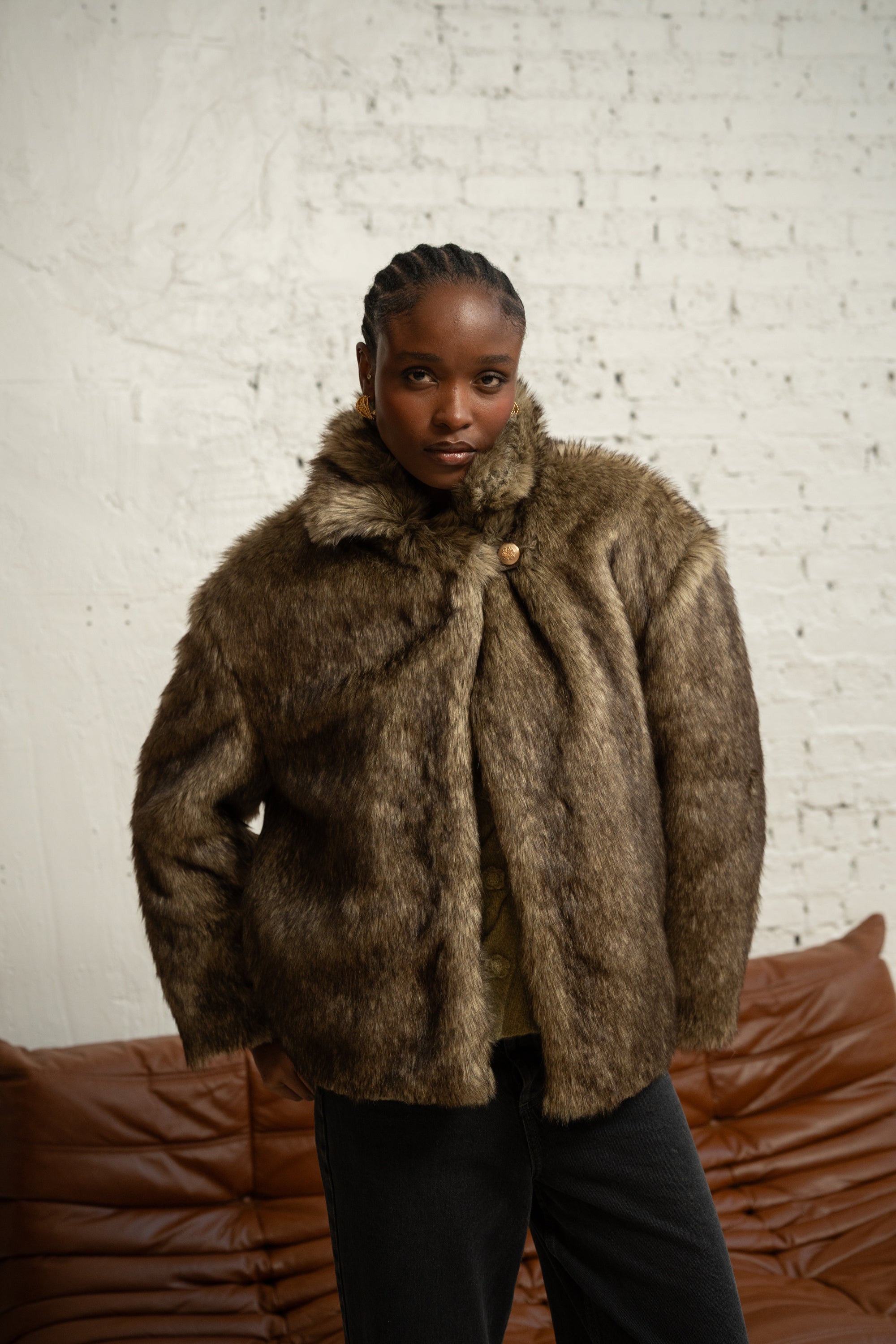 Manteau Jackie fauve