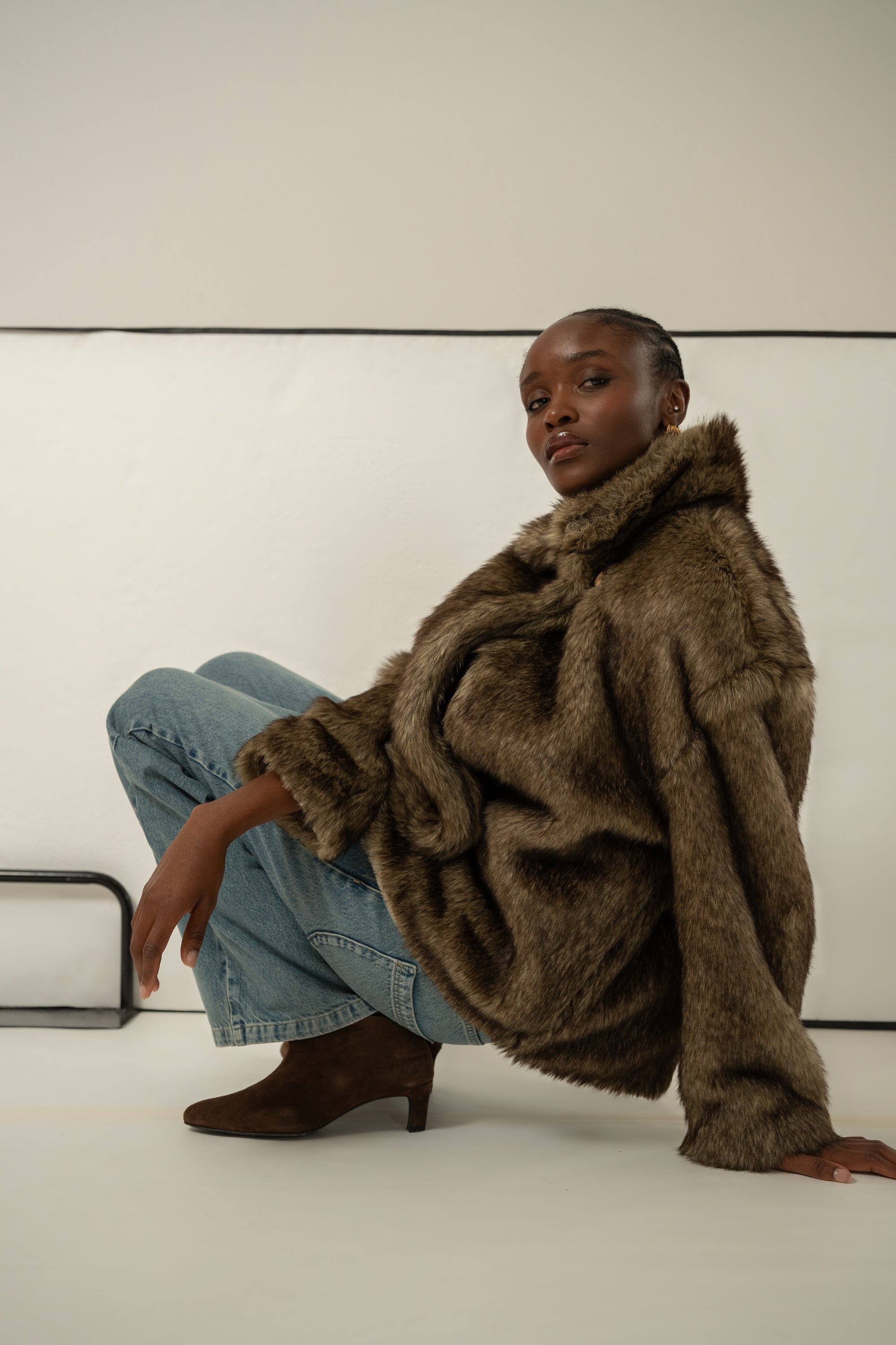 Manteau Jackie fauve