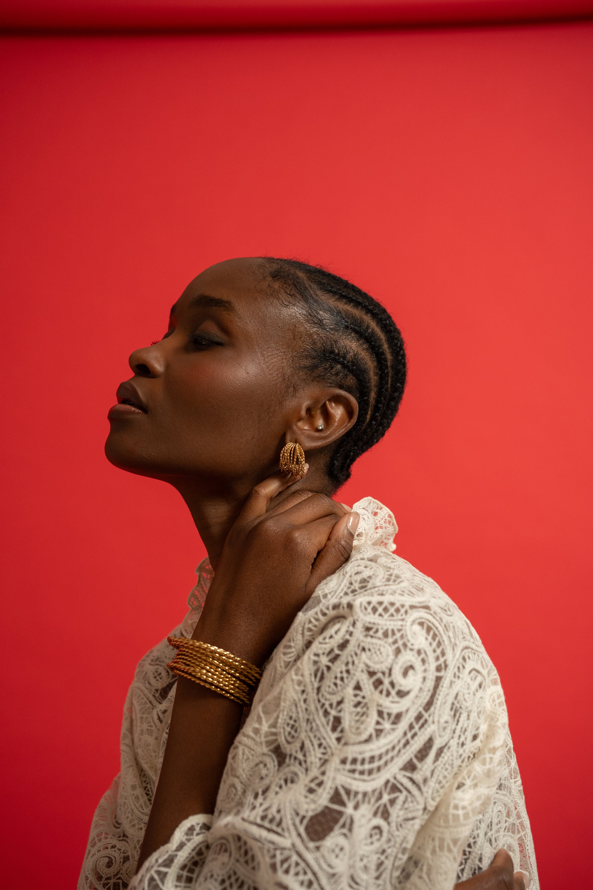 Boucles d'oreilles Vaea doré