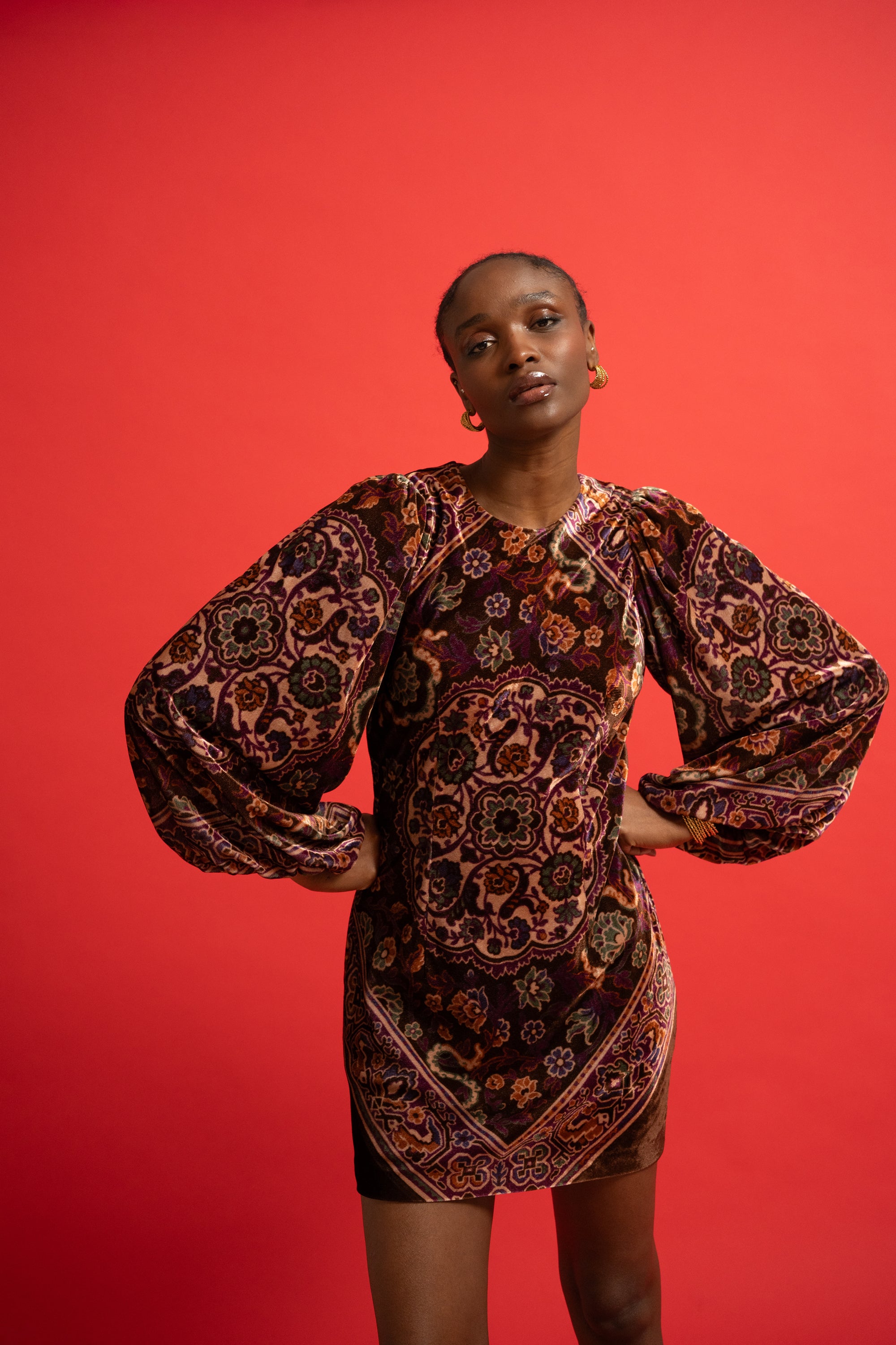 Robe Courte Sayana velours Ludmila