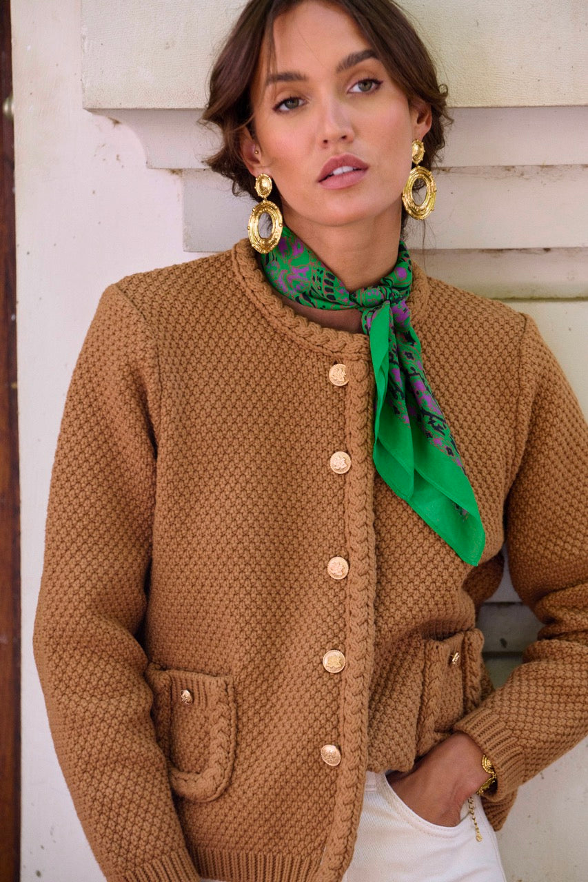 Reni camel cardigan