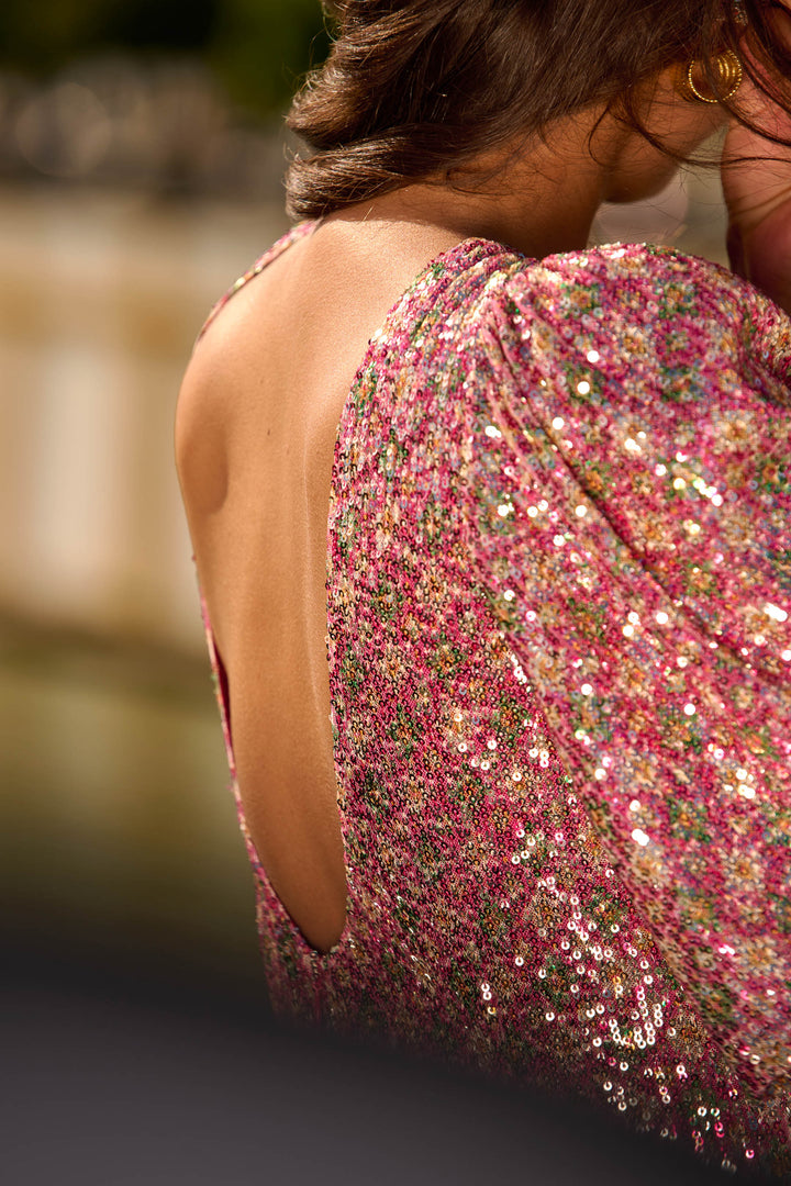 Fedolana pink sequin dress Maison Stella & Suzie Fedolana pink sequin dress Maison Stella & Suzie