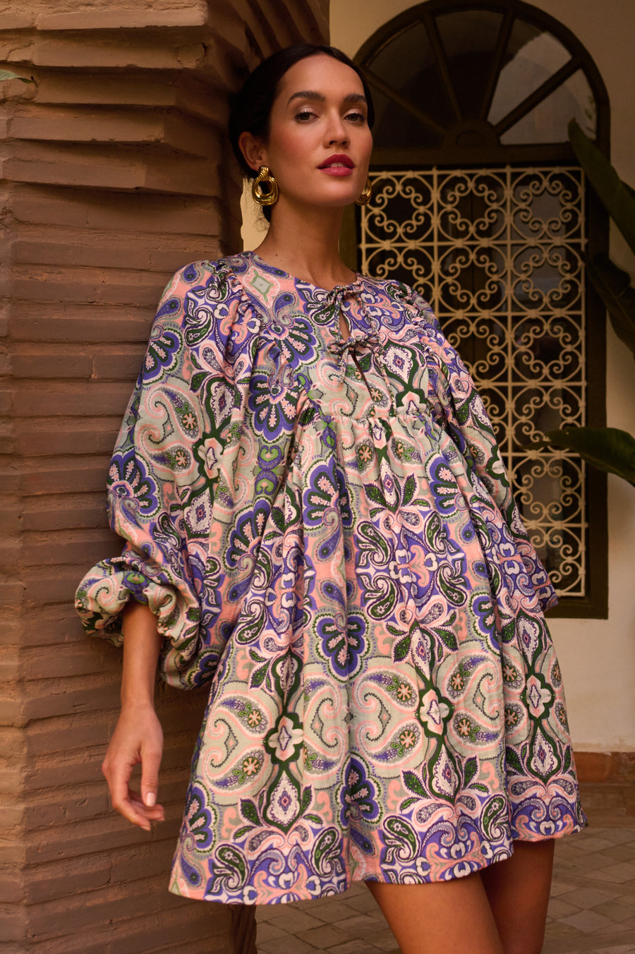 Robe Beatriz Indian Garden
