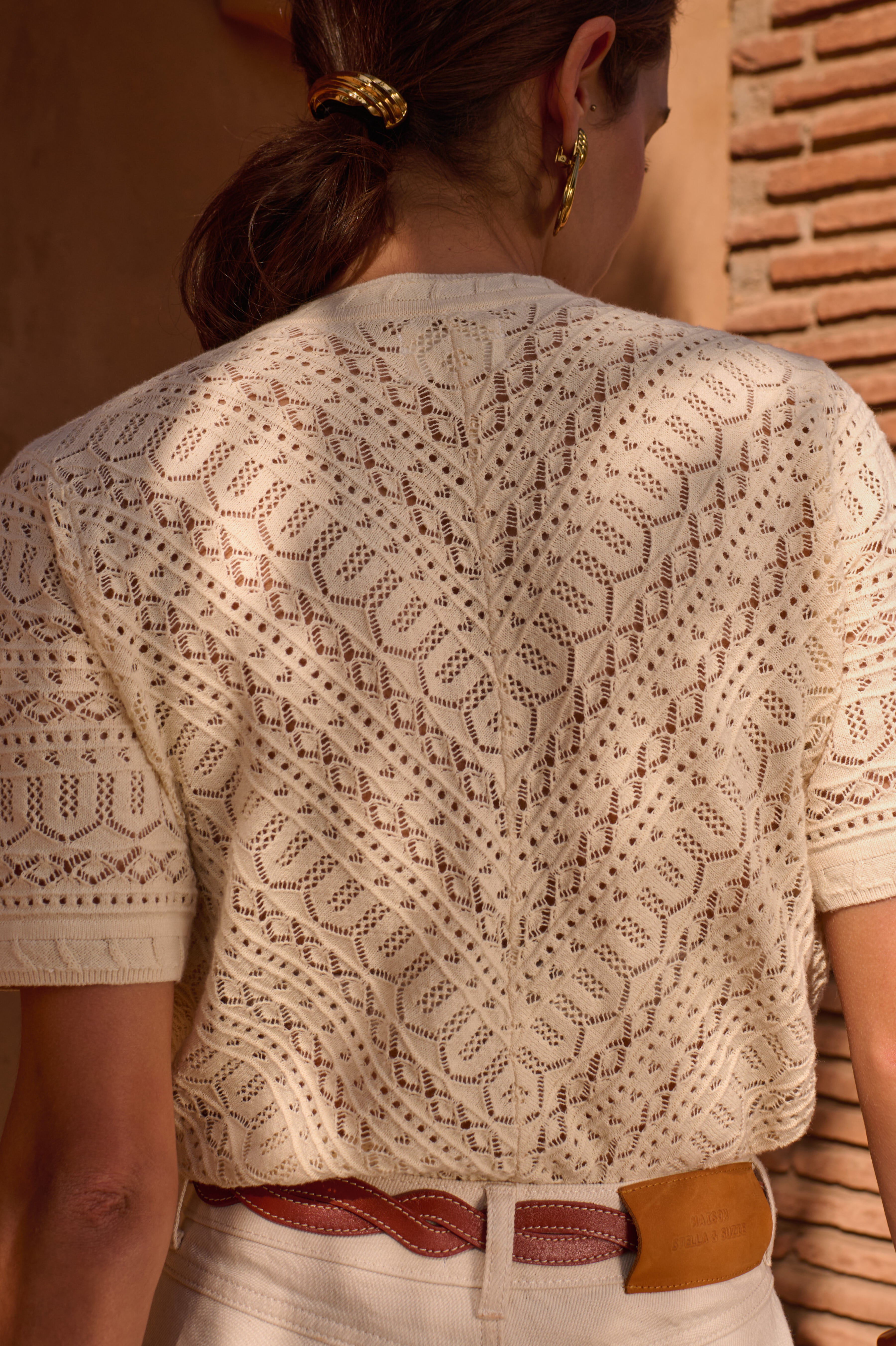 knitted mesh top