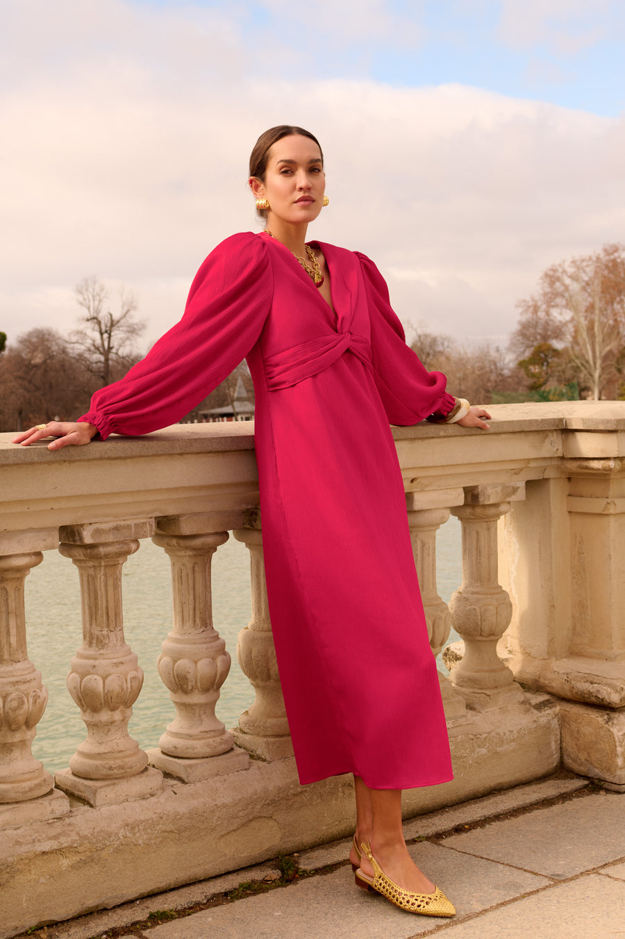 Robe Siara framboise