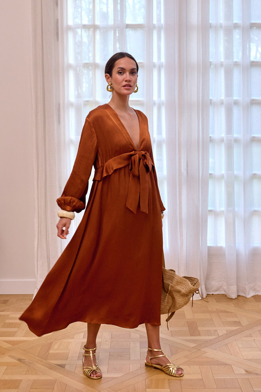 Robe Valori cognac