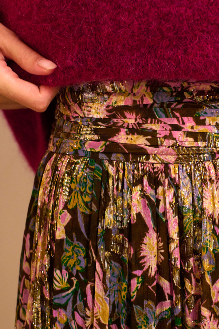 Jupe Anjina chardon lurex